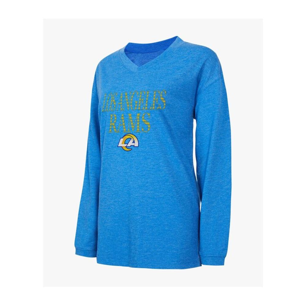 Concepts Sports Women's Top Sz XL NFL Brushed Terry Long AntiqueBlue A655705